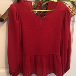 Red Express blouse
